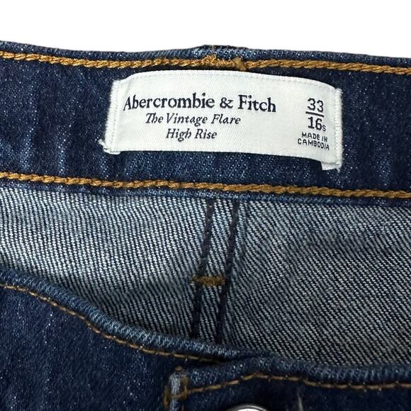 Abercrombie & Fitch Blue Flare Jeans - Picture 4 of 6